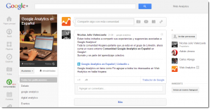 comunidad google analytics espanol 300x156 Comunidad de Google Analytics en español de Google+